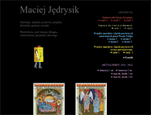 Tablet Screenshot of maciejjedrysik.com